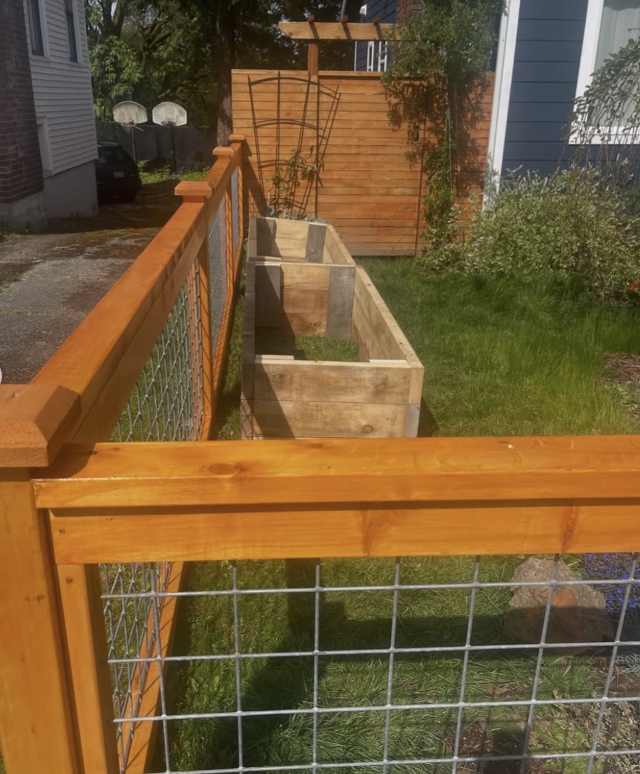 Patio build with clean joints